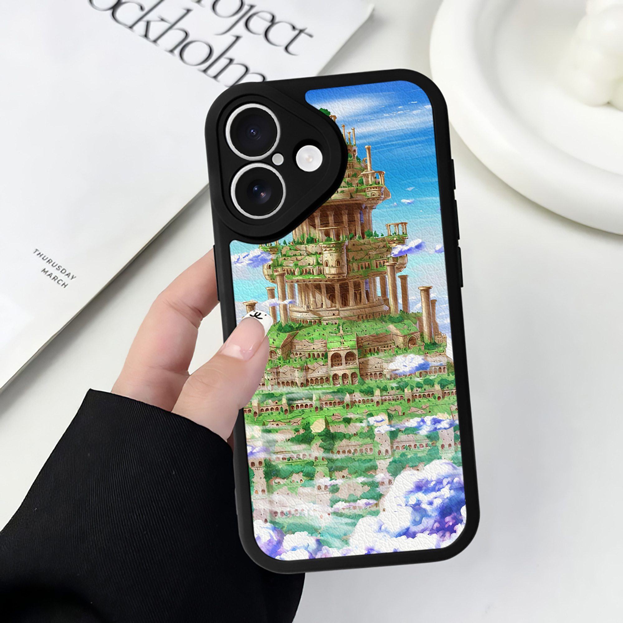 （画像用） ドラゴンクエスト Doragon Kuesuto Dragon Quest 【iPhone 16シリーズ対応】シリコンスマホケース（レザー調） 材質：シリコン